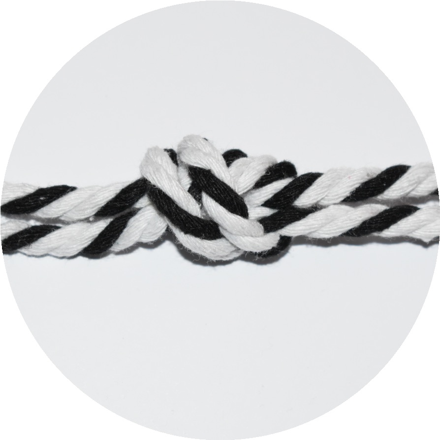 La Ribbons - 5mm, black + white color mix