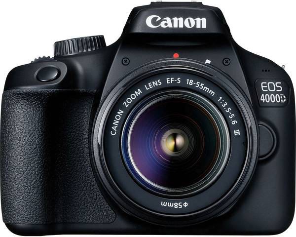 Canon EOS 4000D Slr Camera 18Mp With 18-55mm Lens - Black