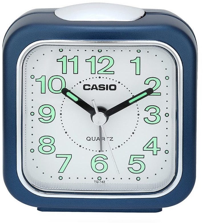 Clock Alarm Table Analog Casio TQ-142-2DF