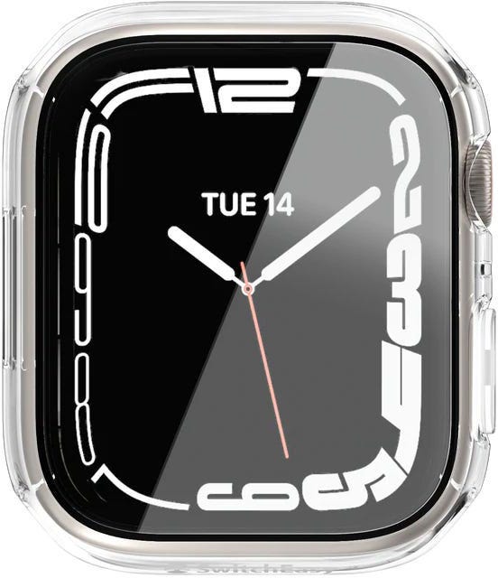 Nude Tempered Glass Hybrid Single Armor Face & Body for Apple Watch 7 45mm