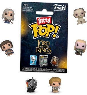 Bitty Pop! Movies: The Lord of the Rings Singles 32 PC PDQ