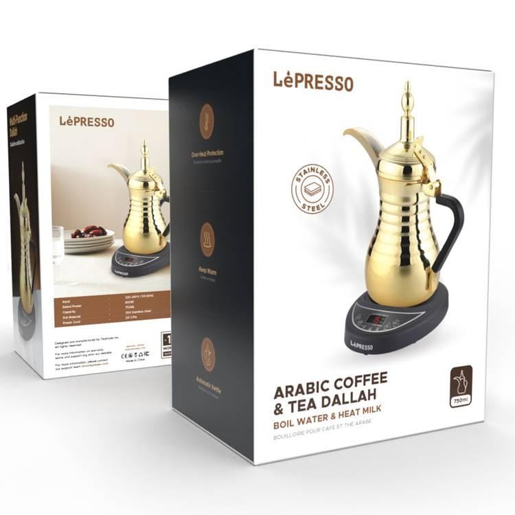 LePresso Arabic Coffee & Tea Dallah Gold