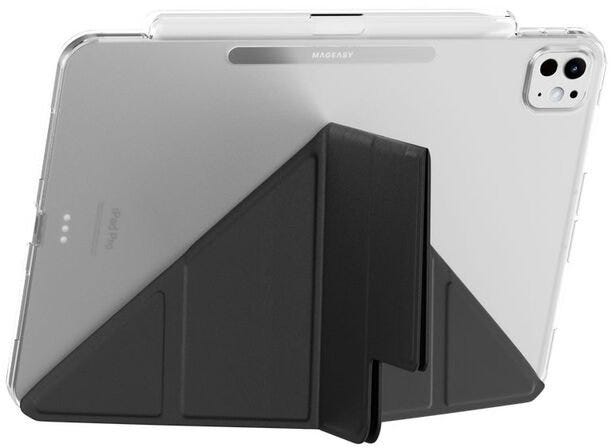 Mageasy Facet Case With Pencil Holder For 2024 Ipad Air 11"/2022~2020 Ipad Air 10.9"/2022~2018 Ipad Black