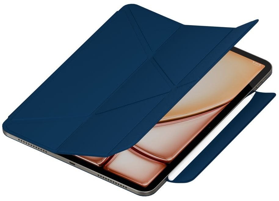 Hyphen Smart Origami Folio Case - Ipad 13" Air (M2) 2024 - Navy Blue