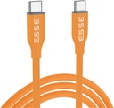 ESSE LOOP Silicone Type C to C Cable - 60W - Orange - 1.2M