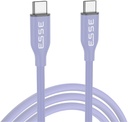ESSE LOOP Silicone Type C to C Cable - 60W - Purple - 1.2M
