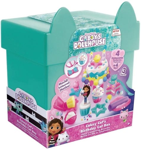 GABBY'S DOLLHOUSE - CAKEY CAT BIRTHDAY CAT BOX