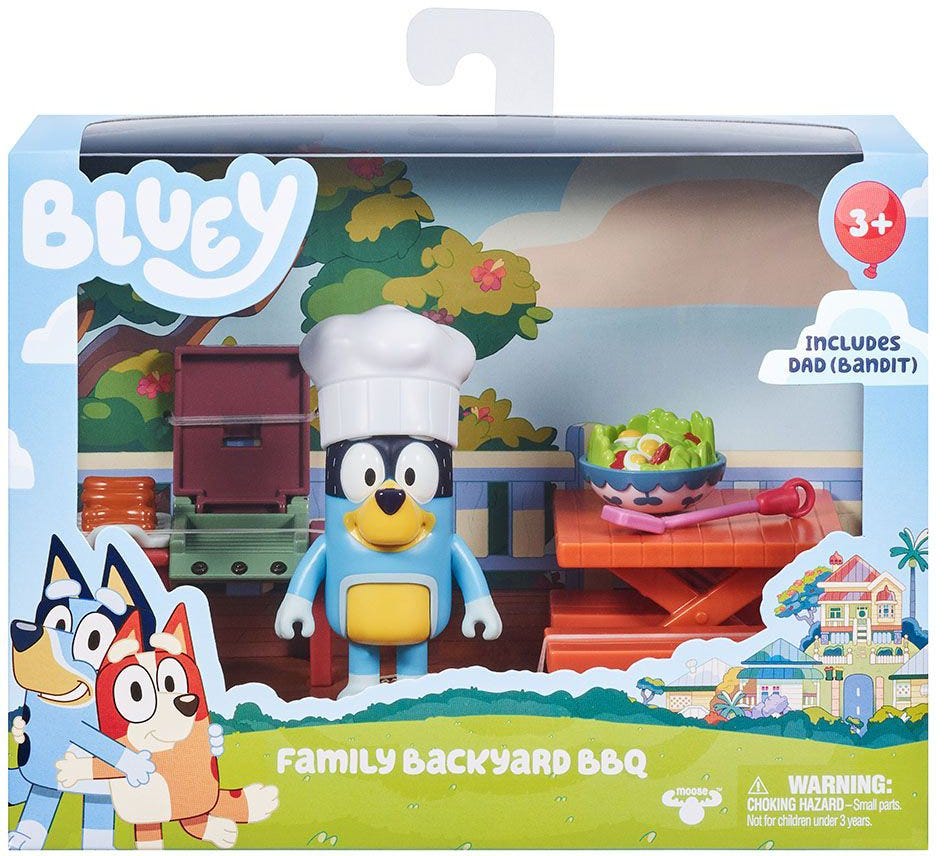 BLUEY S3 MINI PLAYSET - FAMILY BACKYARD BBQ