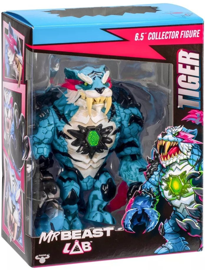 Mr Beast Lab Collector Figure Tiger