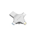 Green Lion 4 in 1 USB Flash Drive Silver