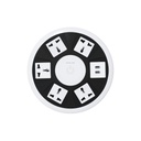 Green Lion 7 in 1 Power Socket 5 AC Universal Outlet + 2 USB WhiteÂ
