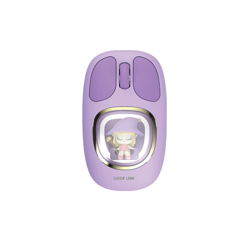 Green Lion Moosh Wireless Mouse Purple