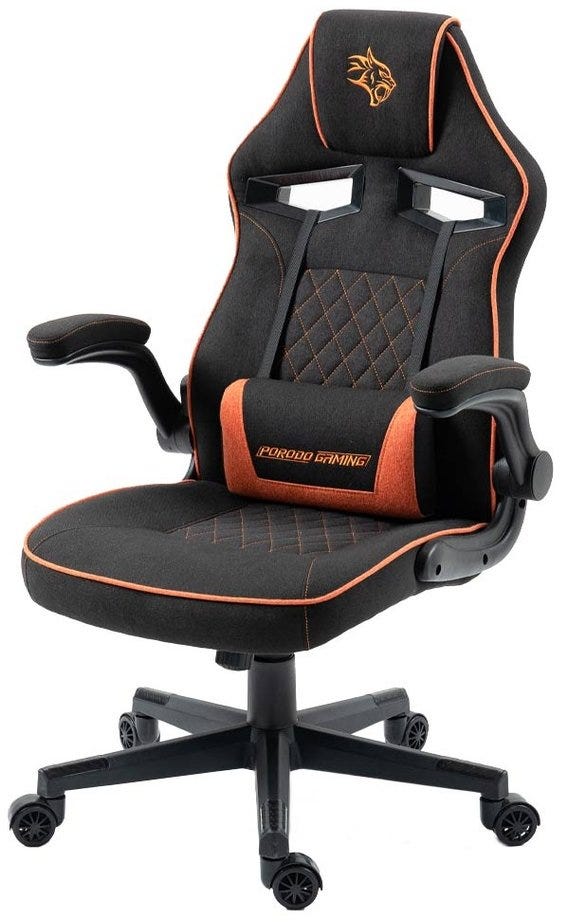 Porodo Gaming Ergonomic Gaming Chair Black