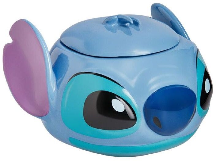 Pl - Stitch Shaped Cookie Jar