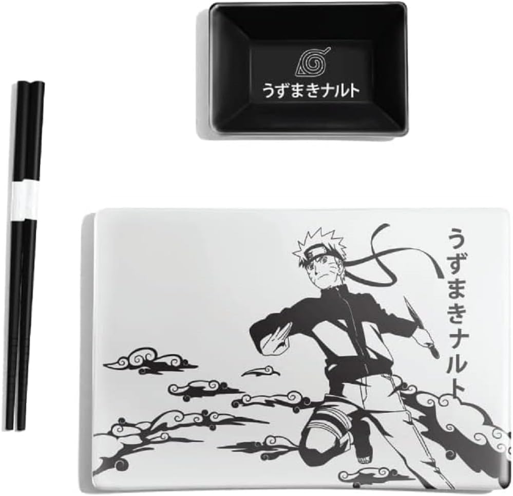 JF Naruto Shippuden Black & White Sushi Set