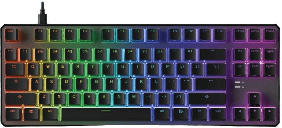 Epic Gamers X Tecware Chimera TKL Wired Gaming  Keyboard - Red Switch - لوحة مفاتيح
