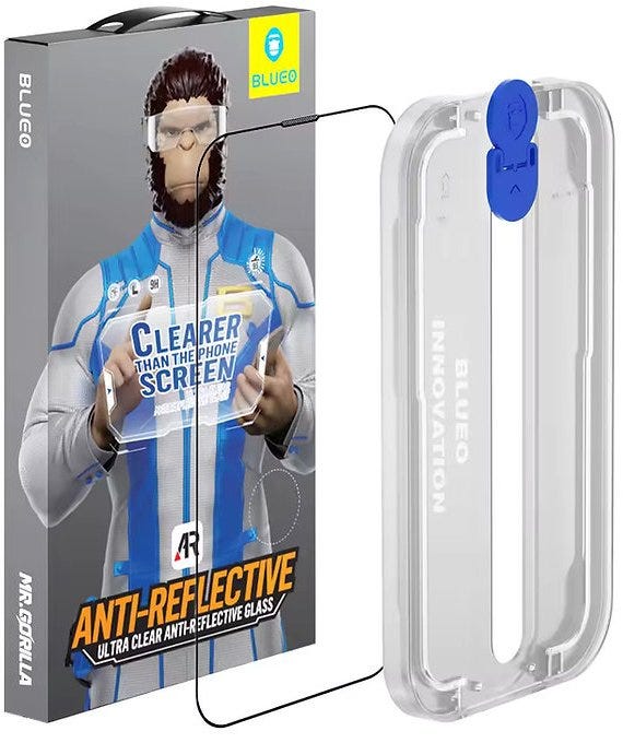Blueo Anti Reflective Ultra Clear Glass Screen Protector - iPhone 16 Pro - 6.3 - أكسسوار