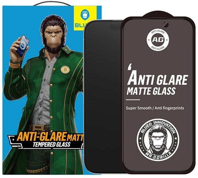 Blueo Anti Glare Matte Tempered Glass Screen Protector - iPhone 16 Pro Max - 6.9 - أكسسوار