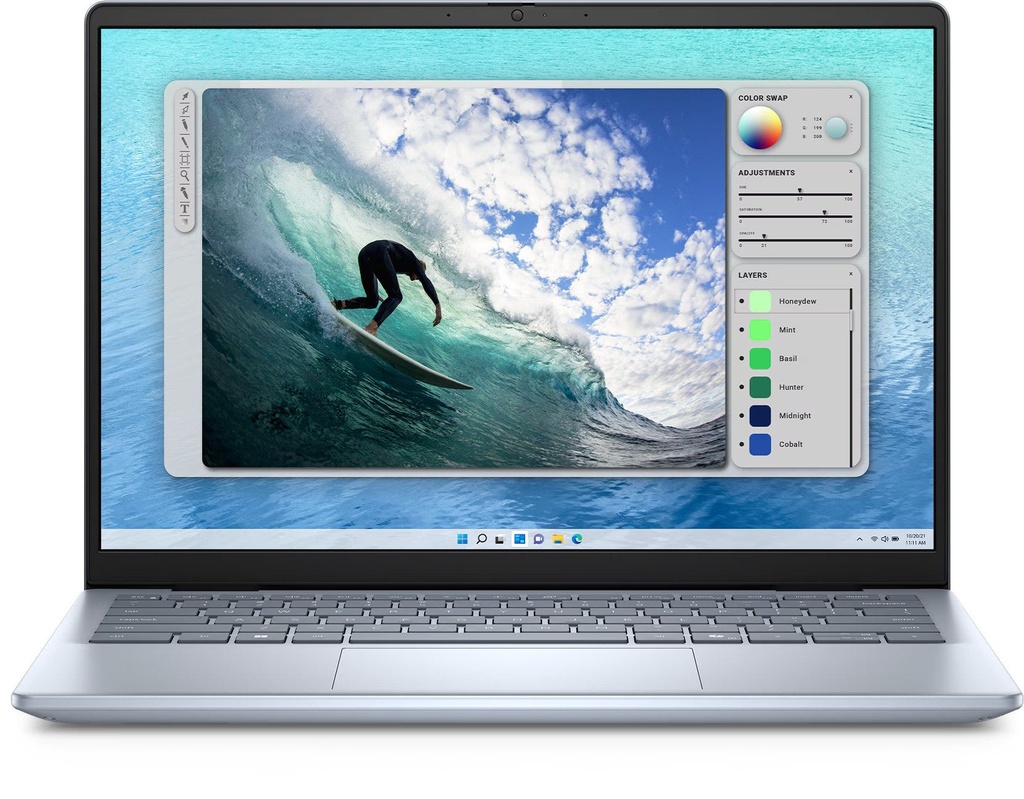 Dell INS14/5440/Intel Core 7-150U/16GB/1TB SSD/NVIDIA(R) GeForce(R) MX570A with 2GB GDDR6 graphics memory/14.0" 2.2K /Win 11 Home/McAfee 3YR/Eng Ar Backlit KB/FPR/Ice Blue