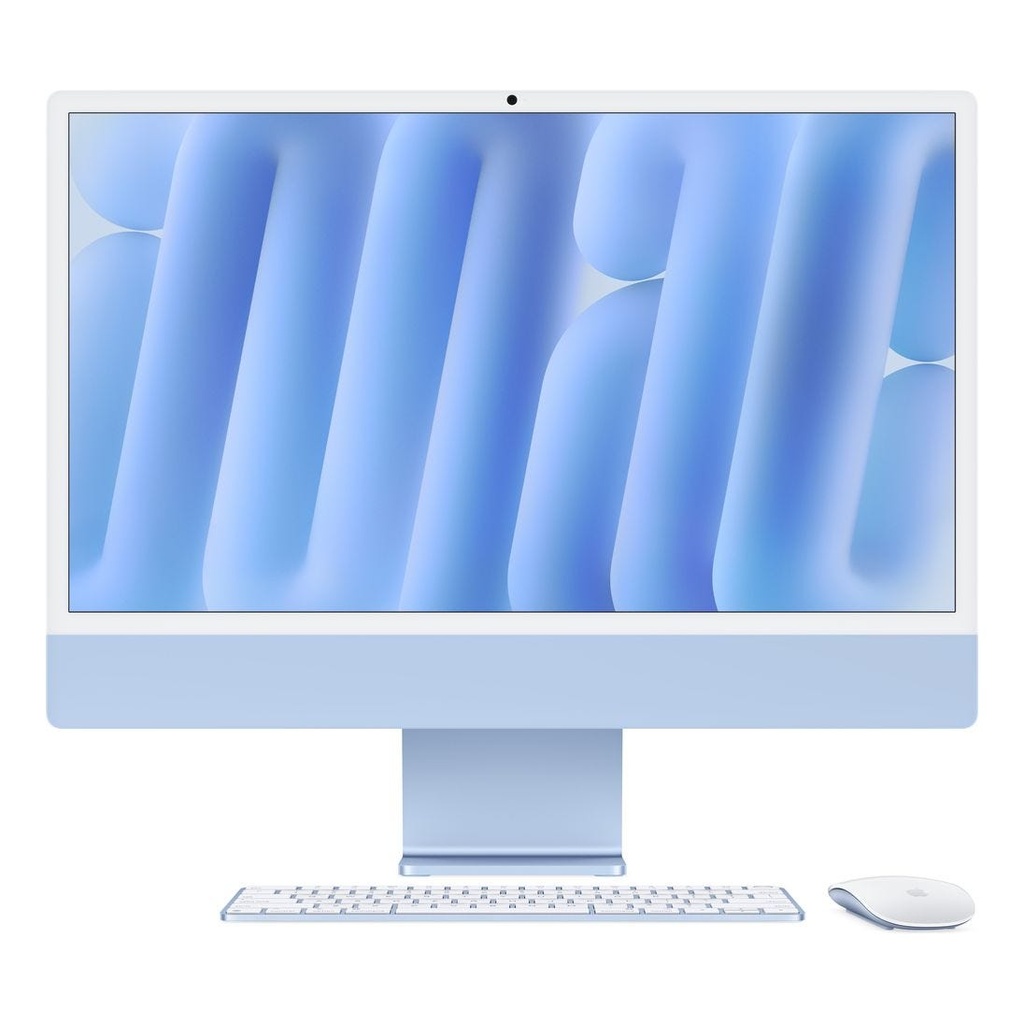 Apple 24-inch iMac with Retina 4.5K M4 chip with 8 core CPU and 8 core GPU, 16GB, 256GB SSD Blue