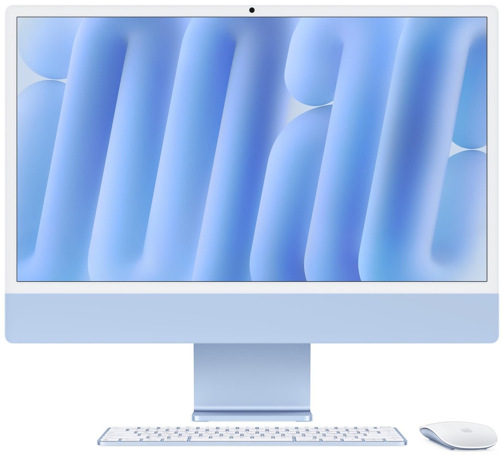 Apple 24-inch iMac with Retina 4.5K M4 chip with 10 core CPU and 10 core GPU, 16GB, 512GB SSD Blue