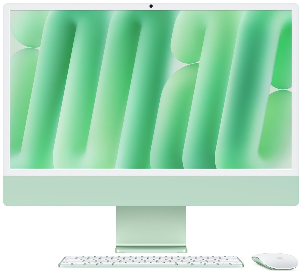 Apple 24-inch iMac with Retina 4.5K M4 chip with 10 core CPU and 10 core GPU, 16GB, 256GB SSD Green
