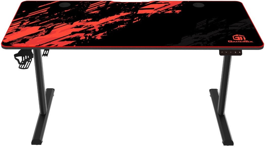 GamerTek GT-Elevate X Gaming Desk - Red & Black