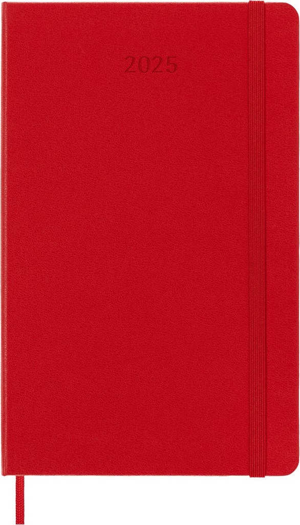 Moleskine Classic 12Month Daily Planner Large (5" x 8.25") Hard Cover Scarlet Red