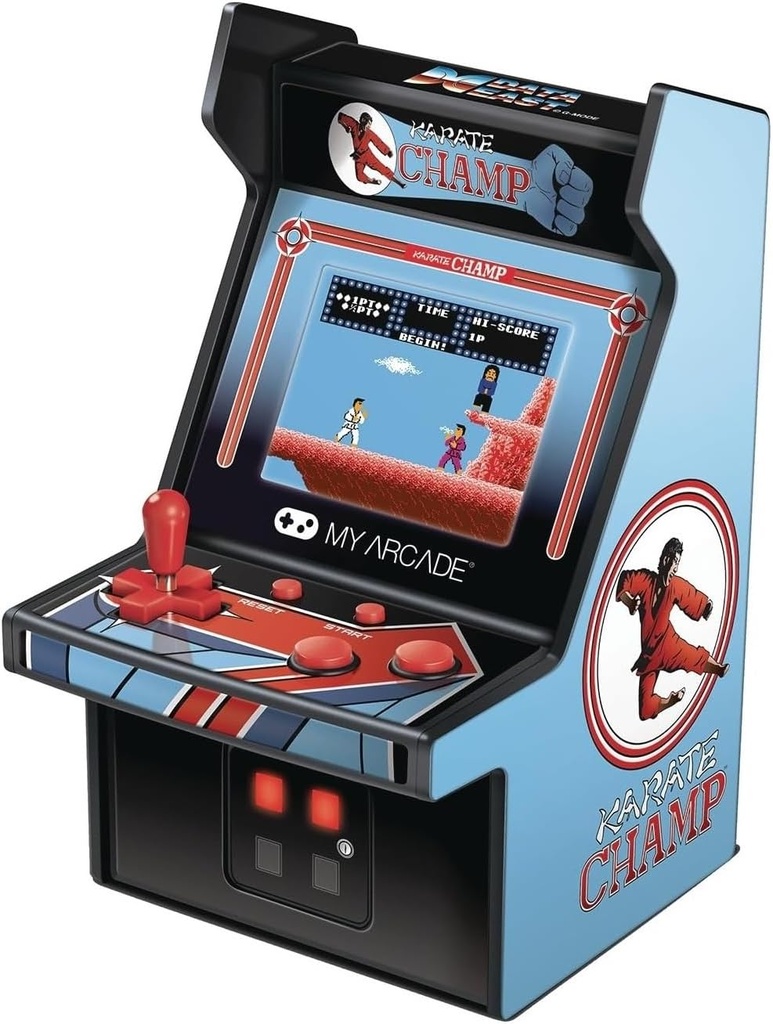 My Arcade  6.75" Collectible Retro Karate Champ Micro Player - Blue & Black 