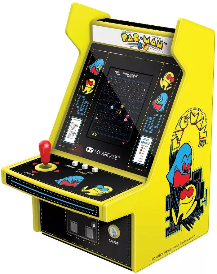 My Arcade 6.75" Collectible Retro Pac-Man 40Th Anniversary Micro Player (Premium Edition) - Gold/Black