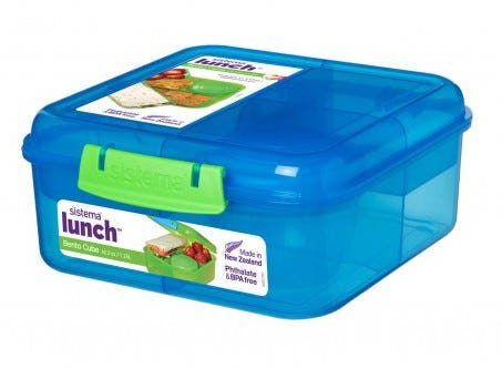 Bento lunch box Cube 1.25L - Assorted