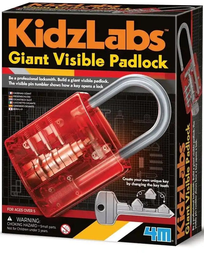 4M KidzLabs/Giant Visible Padlock