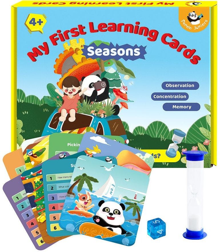 PJ002-2 My First Learning Cards - Seasons 49700156
