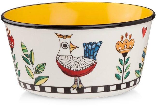 Egan Bowl Cocorico' Yellow Ml 460