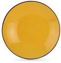 Set 6 Piatti Fondi Cocorico' Giallo Dm 20