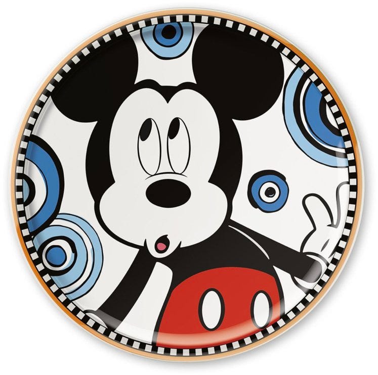 Round Plate Mickey F&E D.31