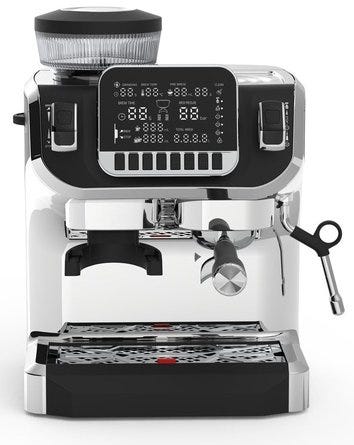 Lepresso Espresso Coffee Maker With Bean Grinder And LCD Display - Black