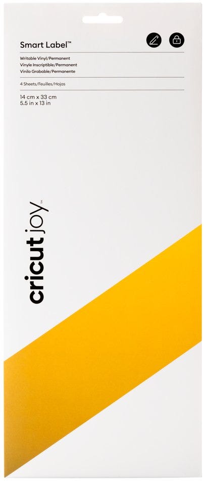 Cricut Joy™ Smart Label™ Writable Vinyl – Permanent Gold 5.5X13 (4 sheets)