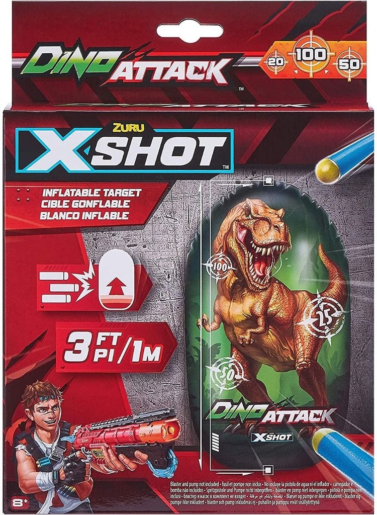 X-Shot Dino Attack-Inflatable Dino Target