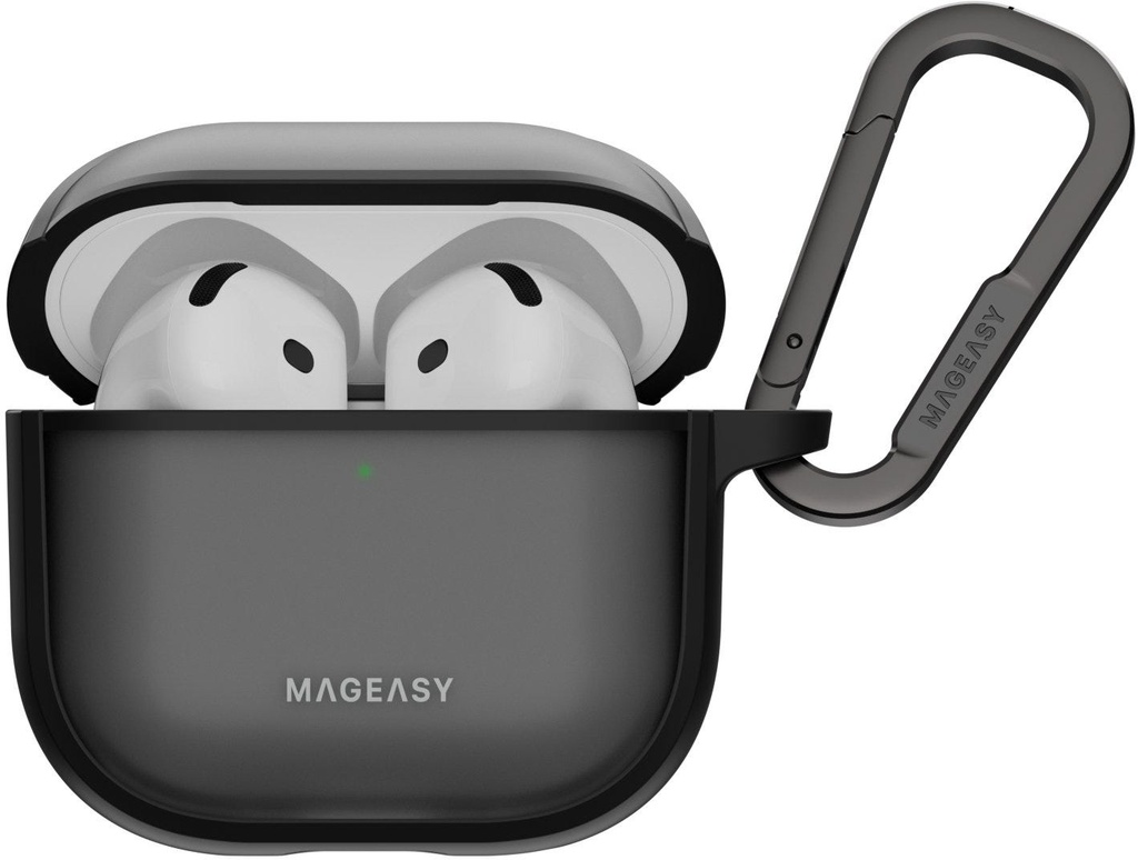 MagEasy Roam Case for AirPods 4- Translucent Black