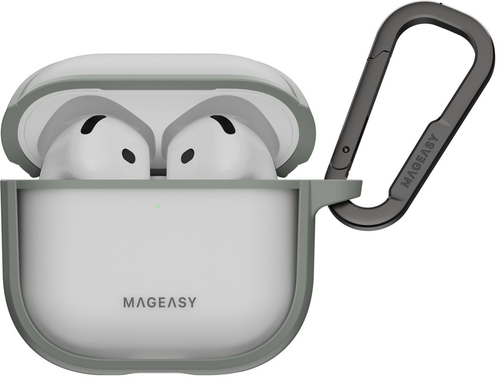 MagEasy Roam Case for AirPods 4- Translucent Gray
