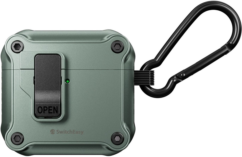 SwitchEasy Rugged Shield Case for AirPods 4-satin Green
