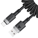 Acefast C14-04 USB-A to USB-C spring charging data cable
