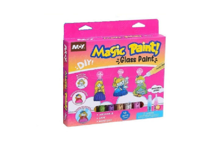 Glass Paint Magic Washable DIY Set Princesses 