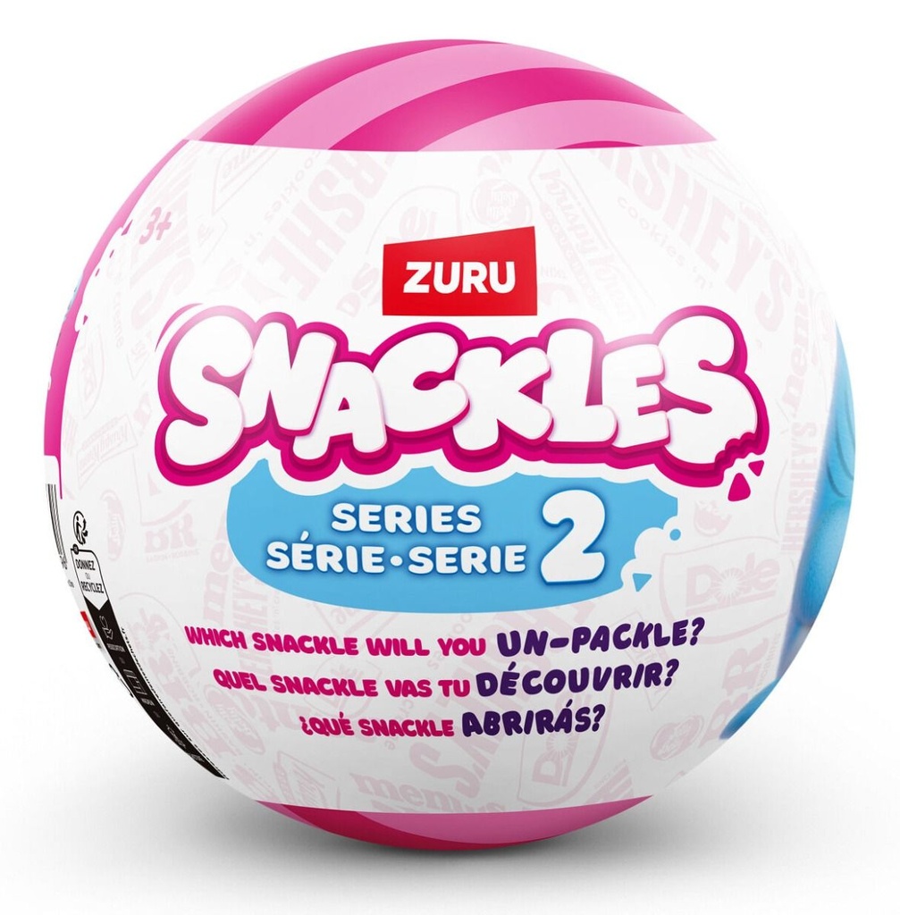 Snackles Capsule - Series 1 Plush Small 115Mm,12Pcs/Gravity Pdq,24Pcs/Ctn
