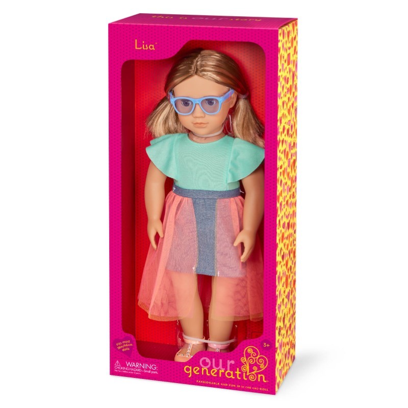 Doll W/Denim & Tulle Skirt Outfit, Lisa