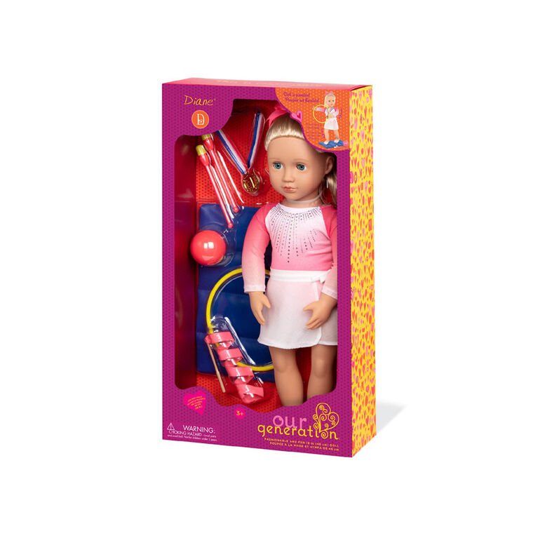 Poseable Gymnast Doll W/Accy, Diane
