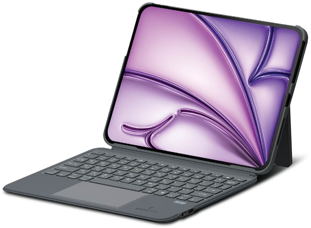 Smartix Premium 4 in 1 Det.Wireless Key Board for iPad Air 11"M2 & 10.9"/Pro 11"M2/10.9 10th Gen