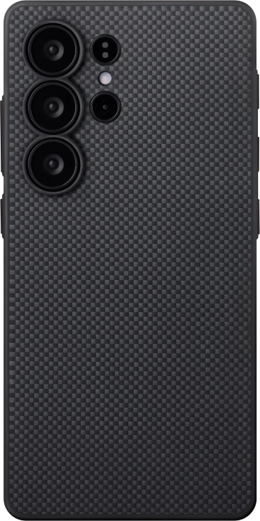 Pitaka Pin Button Case For  Galaxy S25 Ultra  Black/Grey Plain