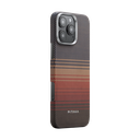 Pitaka Tactile Woven Case For Iphone 16 Pro-Red/Gold
